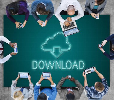 İş adamları ve Download kavramı