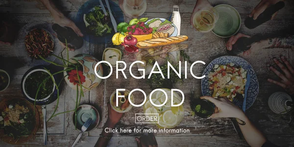 Ekologiska hälsosamma naturlig mat — Stockfoto