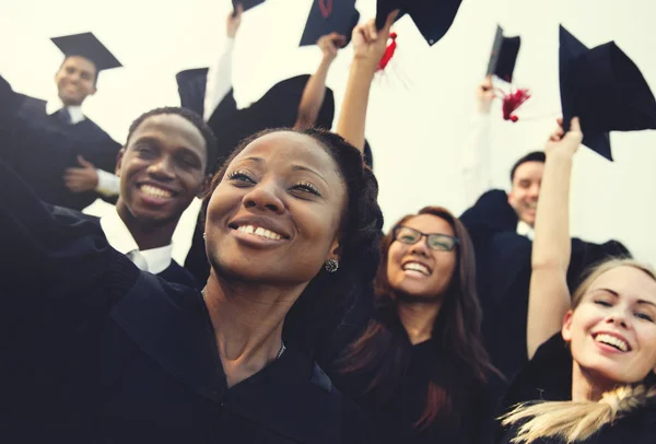 Parta studentů a absolventů — Stock fotografie