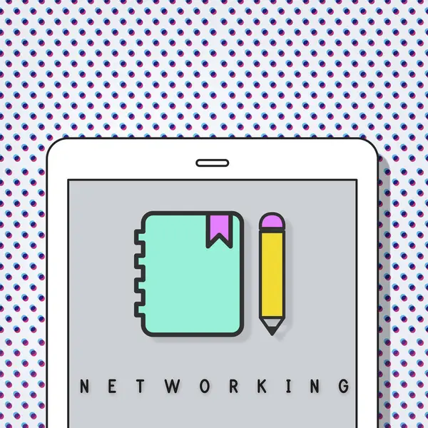 ネットワー キングとデザイン テンプレート — ストック写真