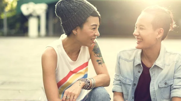 Lesbian Couple Moments — Stock Photo, Image