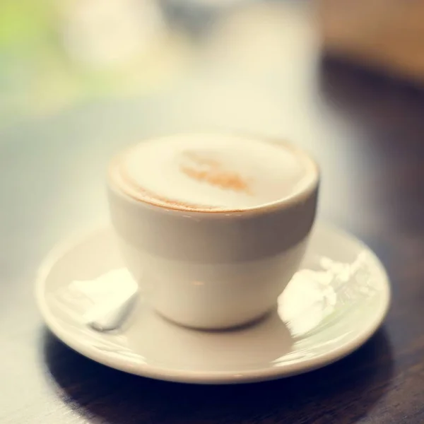 Taza de café en la mesa teh — Foto de Stock