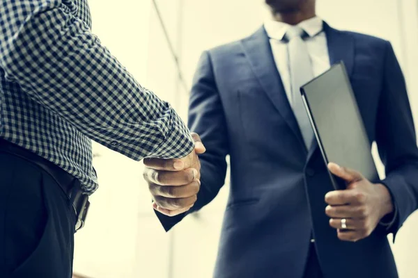 Sucesso Empresários handshake — Fotografia de Stock