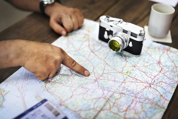 Persone Pianificazione viaggio Viaggio — Foto Stock