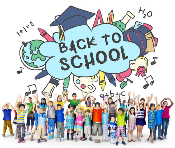 diversity group of children together 