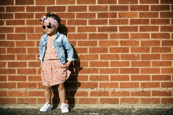 Fashionable cute little Girl — Stock Photo, Image