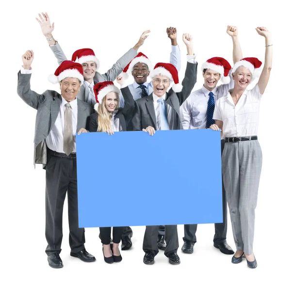 Business People festeggia il Natale — Foto Stock