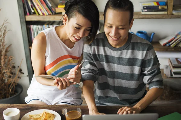 Pareja de lesbianas Momentos — Foto de Stock