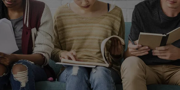 Estudiantes aprendiendo juntos — Foto de Stock