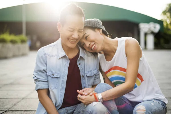 Lesbian Couple Moments — Stock Photo, Image