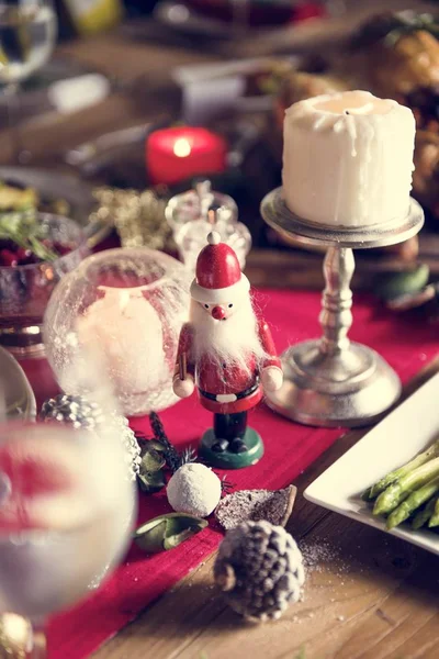 Mesa festiva de Natal — Fotografia de Stock