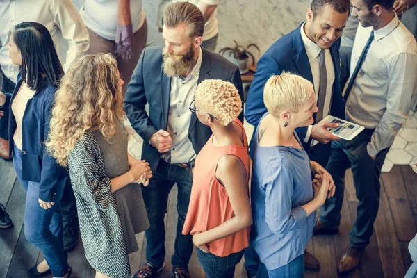 Business People Talking on Party — Stock Photo, Image