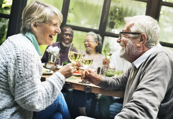 Kelompok Pensiun Senior Meetup — Stok Foto