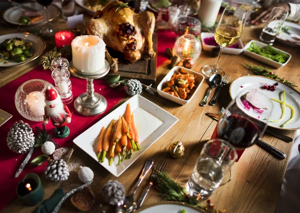 Julbord för högtider — Stockfoto