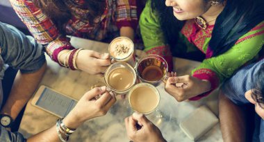 Restoran Hint yemek yeme insanlar