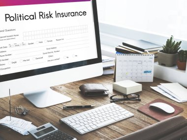 Ofis, banka donatımı ile çalışma masası