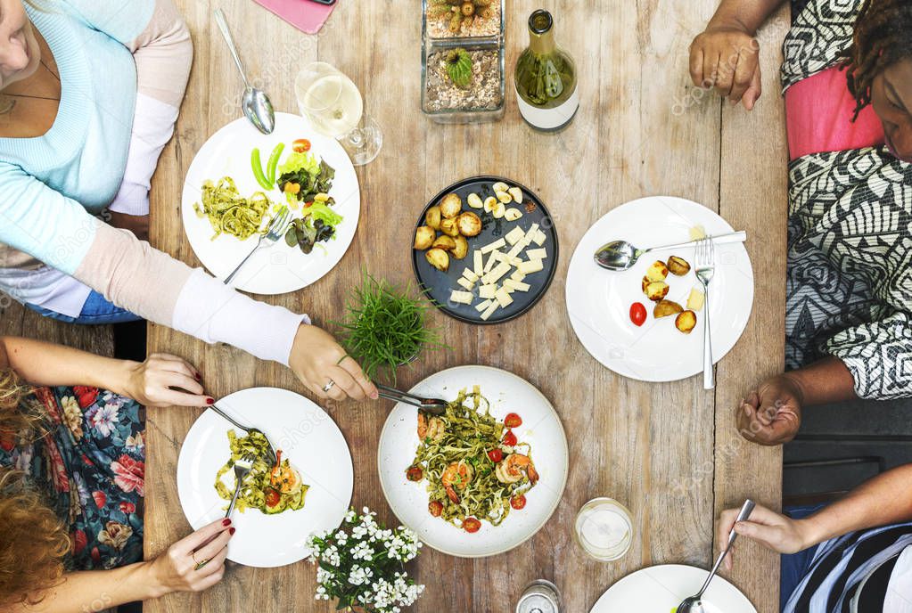 Women having Dinner 