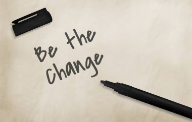 siyah kalemi kağıt üzerinde yazıt 