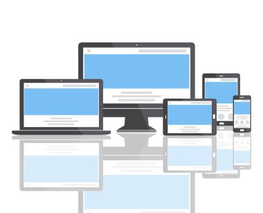 Web tasarım şablonu dijital cihazlar