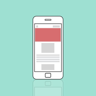 Web tasarım şablonu cep telefonu