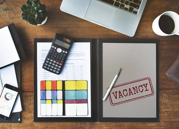 Working desk with office supplies — Stock Photo, Image