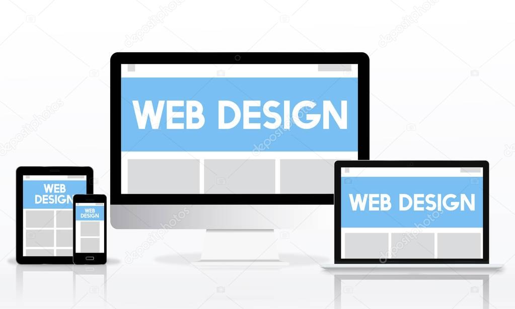 web design template digital devices