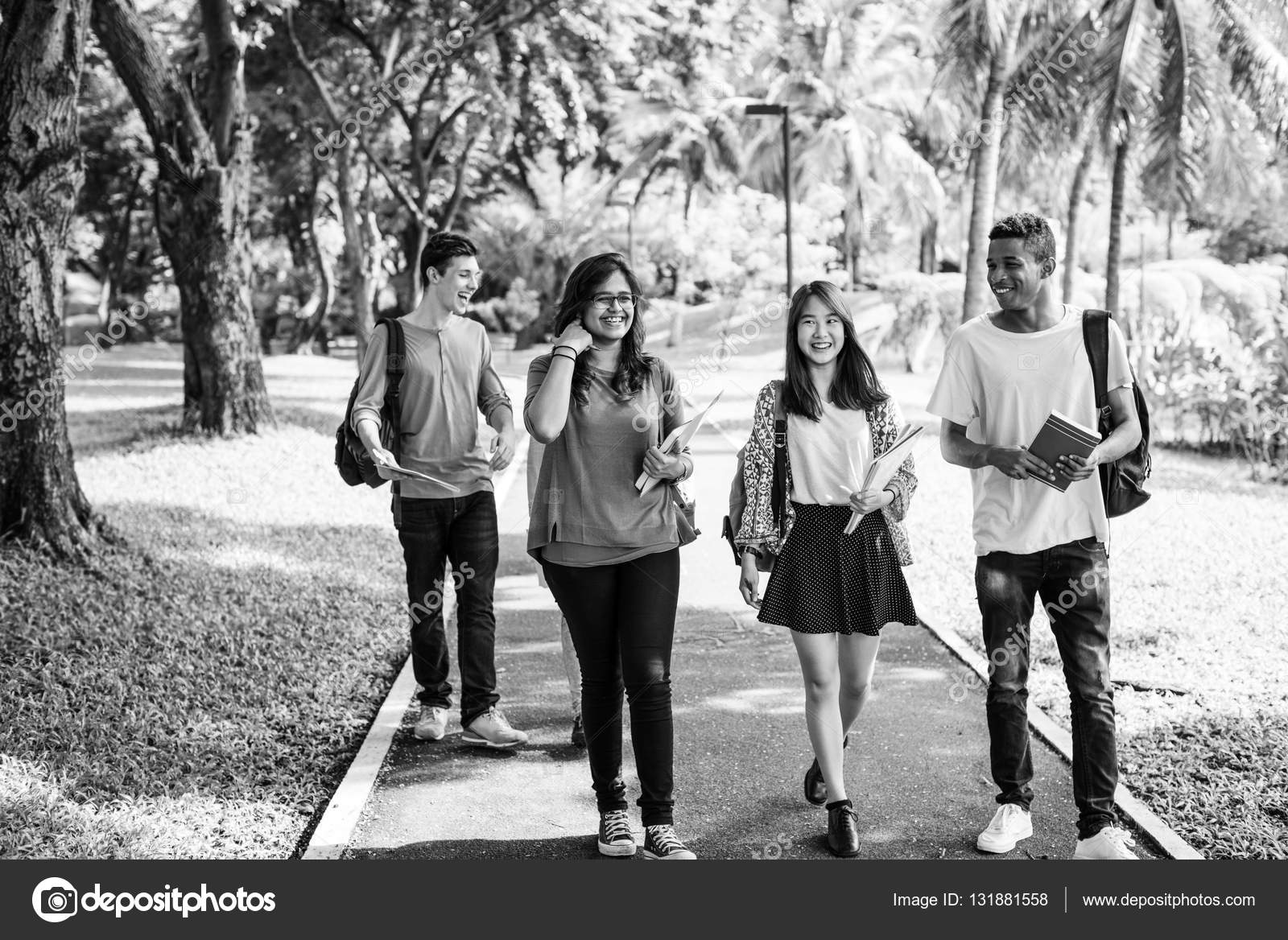 Diverse Students in College Uniform Stock Photo by ©Rawpixel 131881558