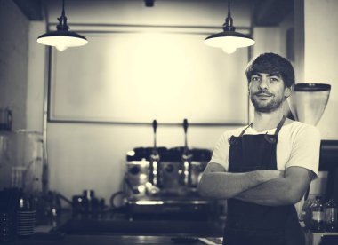 yakışıklı barista Cafe 