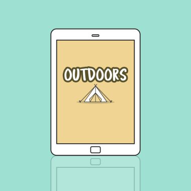 Web tasarım şablonu dijital tablet