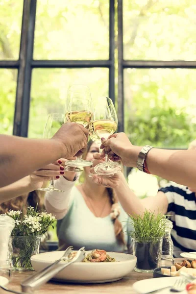 Vrouwen met diner — Stockfoto