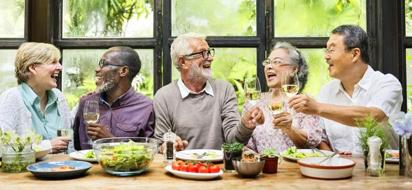 Senior pensioen Meetup groep — Stockfoto