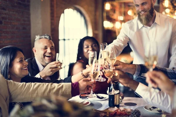 Amigos no conceito de festa — Fotografia de Stock