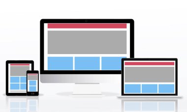 Web tasarım şablonu dijital cihazlar