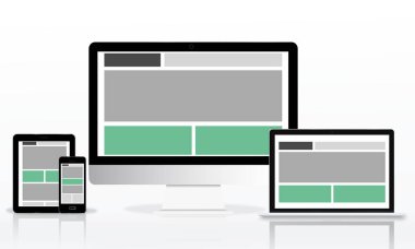 Web tasarım şablonu dijital cihazlar