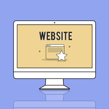 Web tasarım şablonu monitör