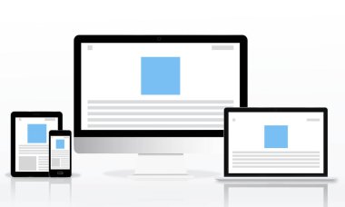 Web tasarım şablonu dijital cihazlar