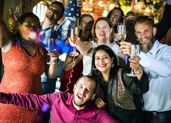 Amigos en el concepto de fiesta — Foto de Stock