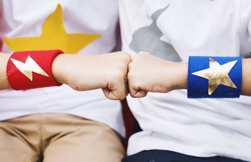 Superheroes Kids Fist Bump 