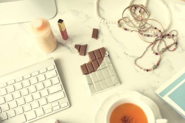 Çalışma alanı tablosu çikolata