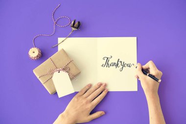 Thank You and Gift Concept clipart