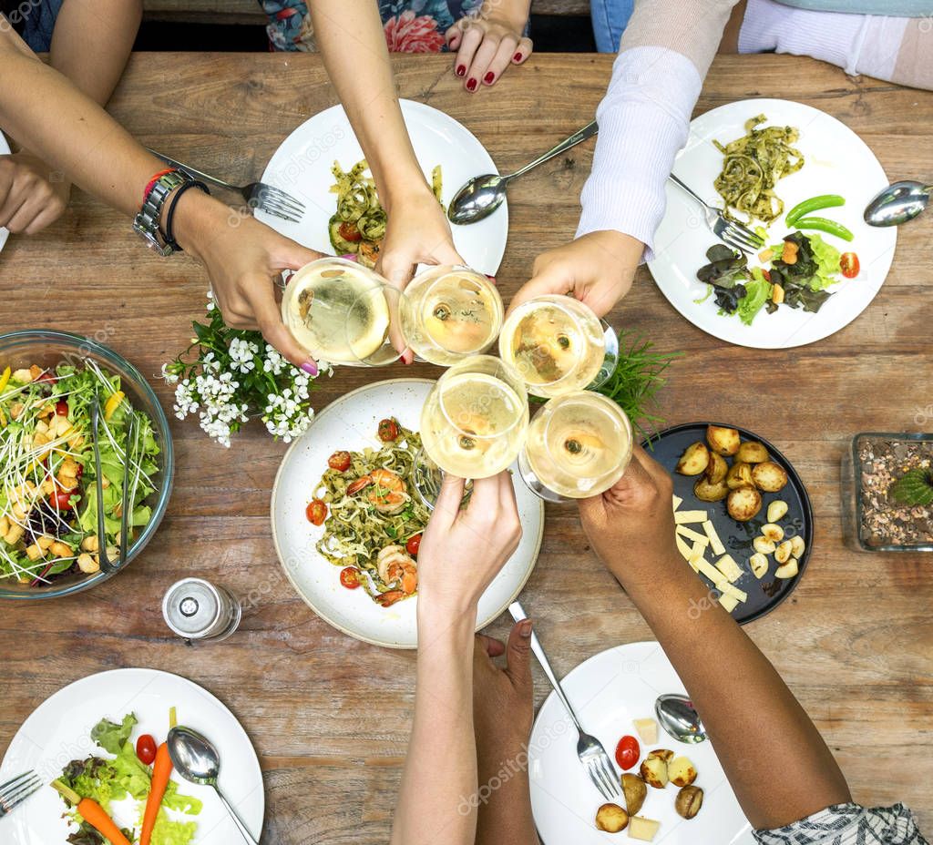 Women having Dinner 