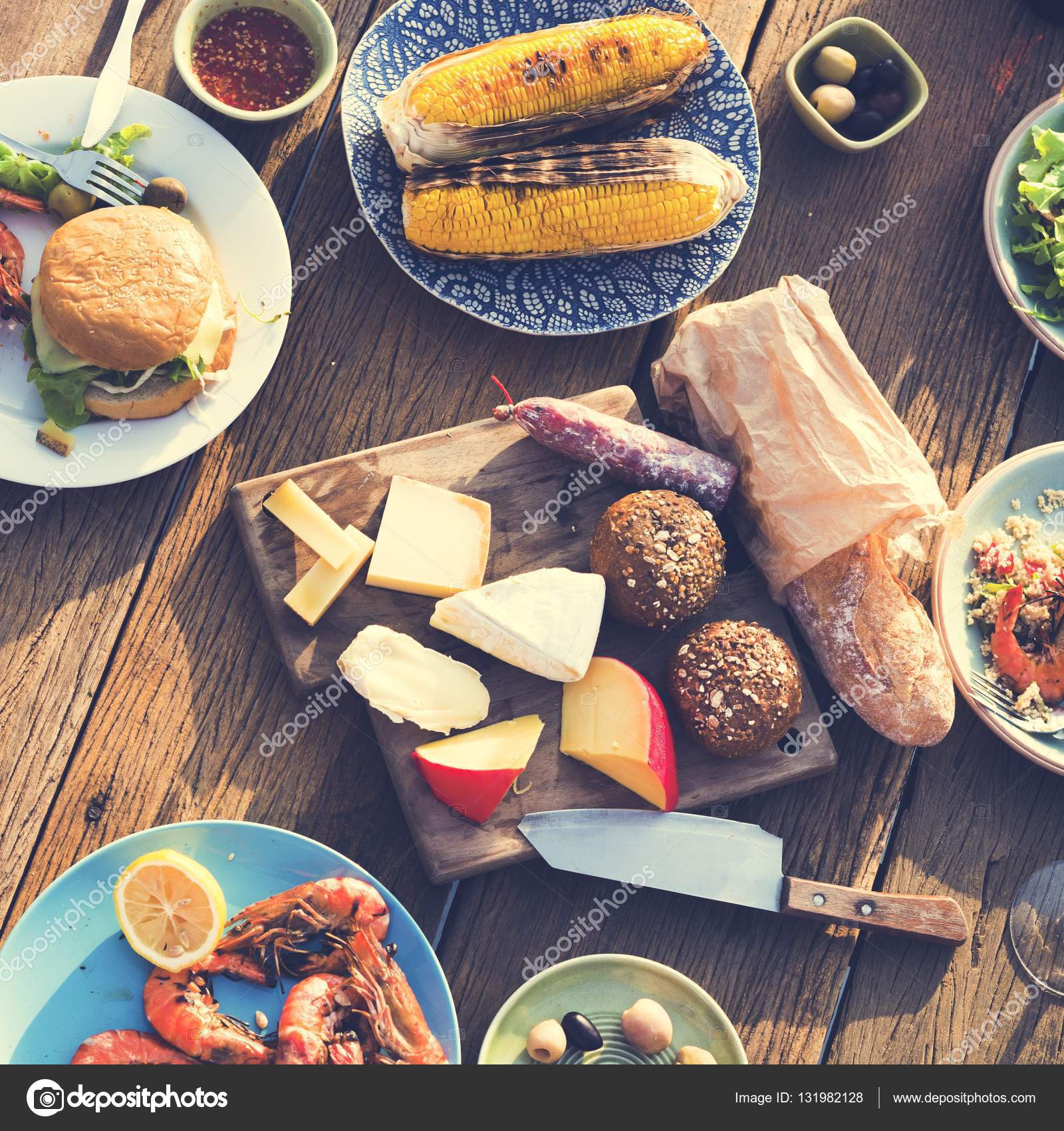 Karides ve mısır salatası Karides ve mısır salatası
