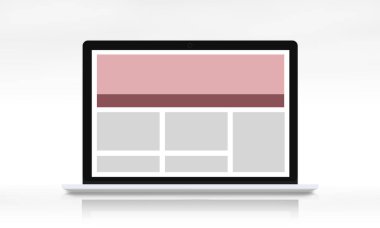 Web tasarım şablonu dizüstü