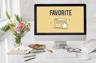 bilgisayar monitöründe tablo