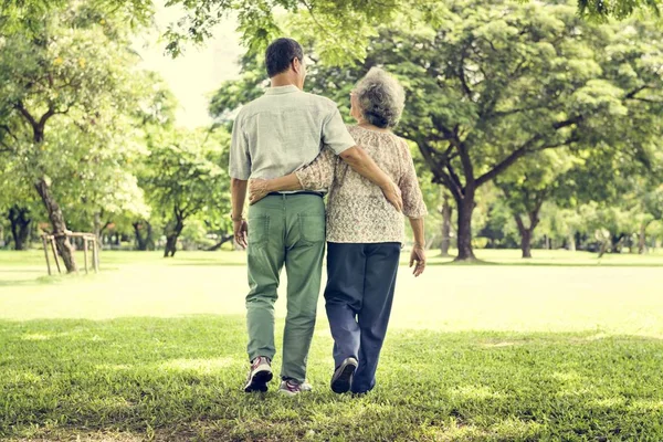 Senior Couple Dating — Stock Photo, Image