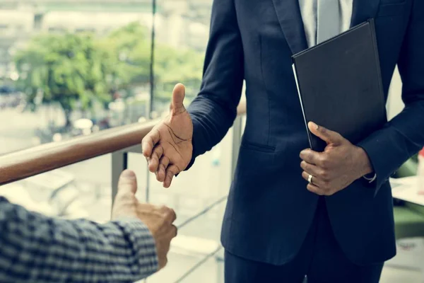 Sucesso Empresários handshake — Fotografia de Stock