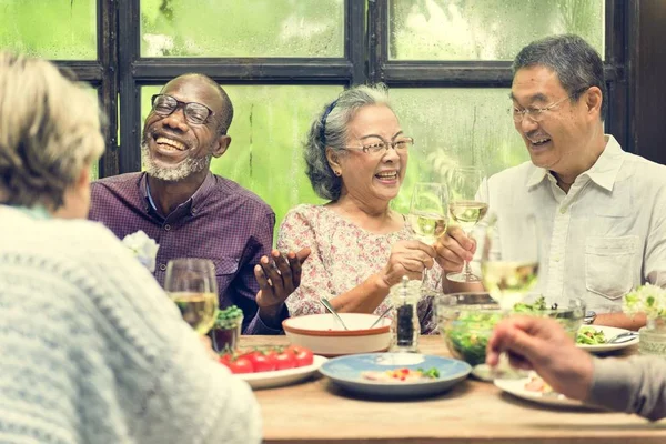 Senior pensioen Meetup groep — Stockfoto