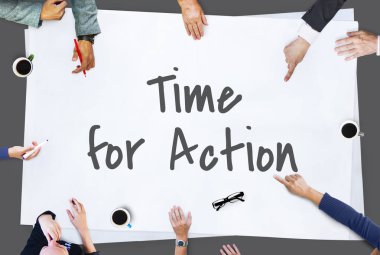 Tablo toplantıda işadamları