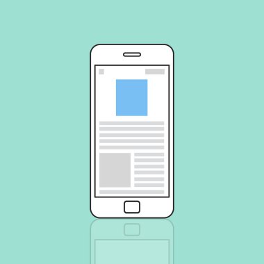 Web tasarım şablonu cep telefonu