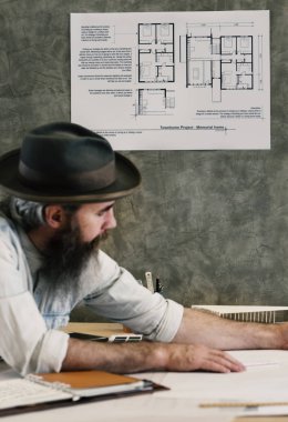 Adam mimar planı ile çalışma